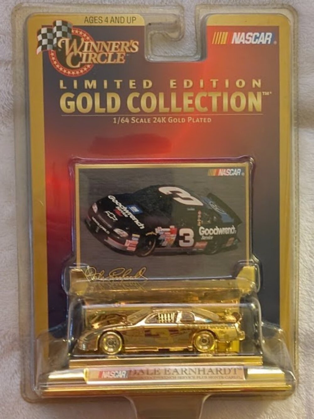 1999 Limited Edition 24 Gold Plated DALE EARNHARDT SR. Diecast Car